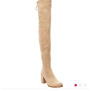 NIB Stuart Weitzman over the knee boots tan sz 7.5